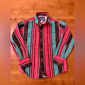 Vintage 1990s Wrangler Kids Button Down Brushpopper